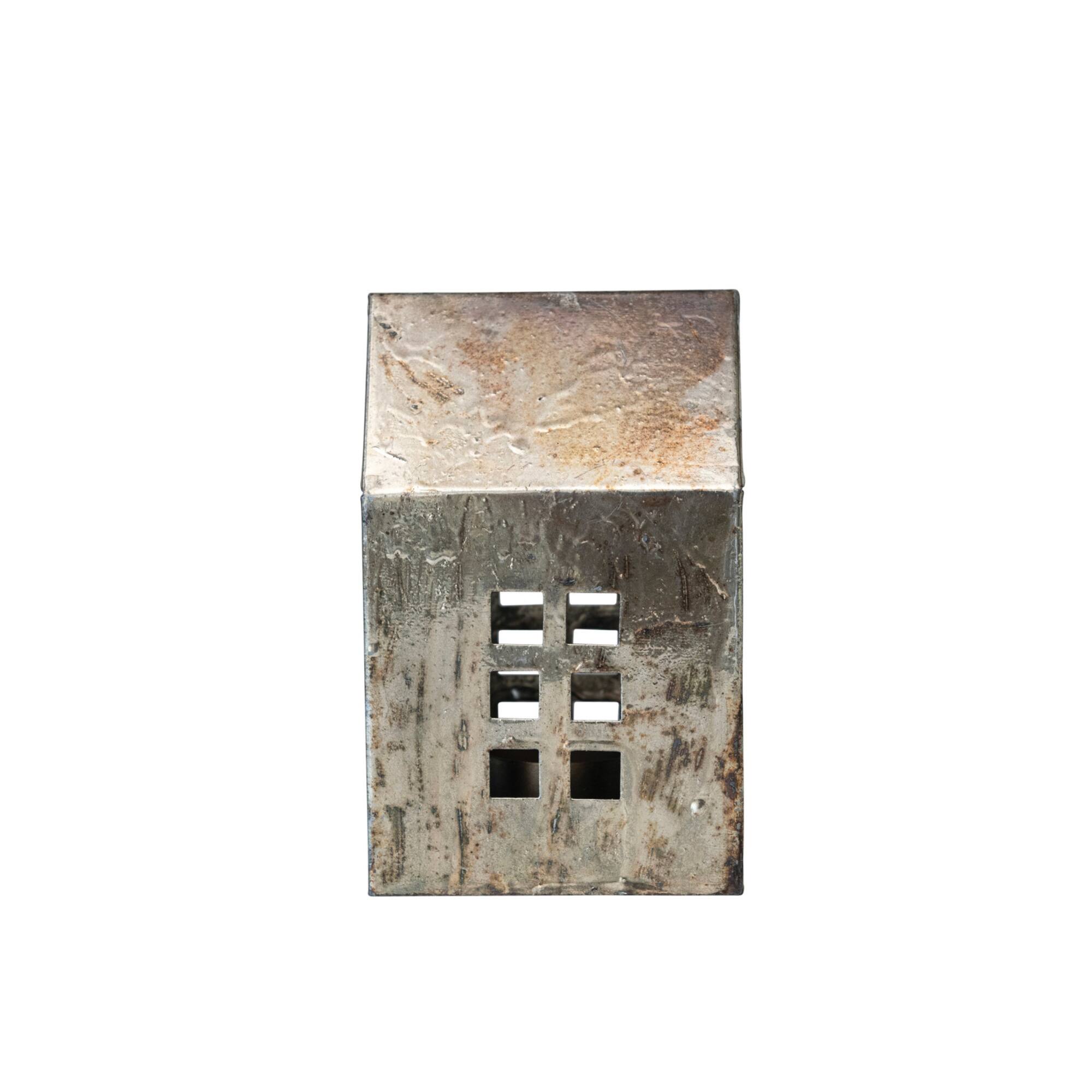 Hello Honey® 6.25" Antique Pewter Finish Metal House